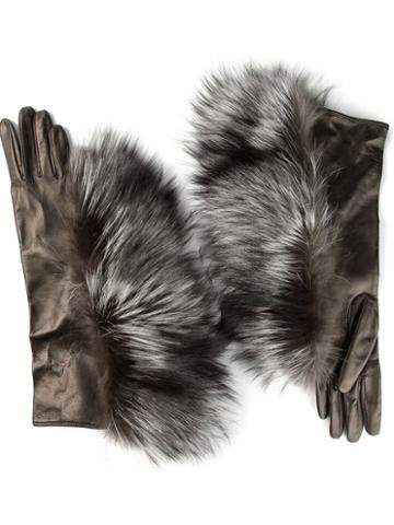 Maison Margiela Fox Fur Trim Gloves