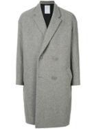 Mr. Gentleman Double-breasted Coat - Grey