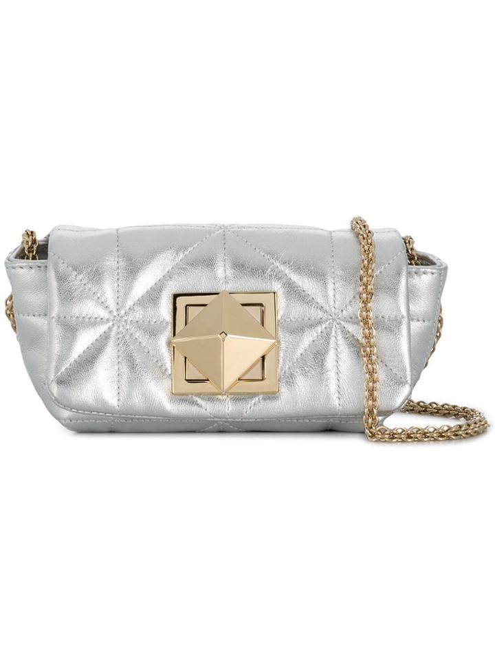 Sonia Rykiel Quilted Crossbody Bag - Metallic