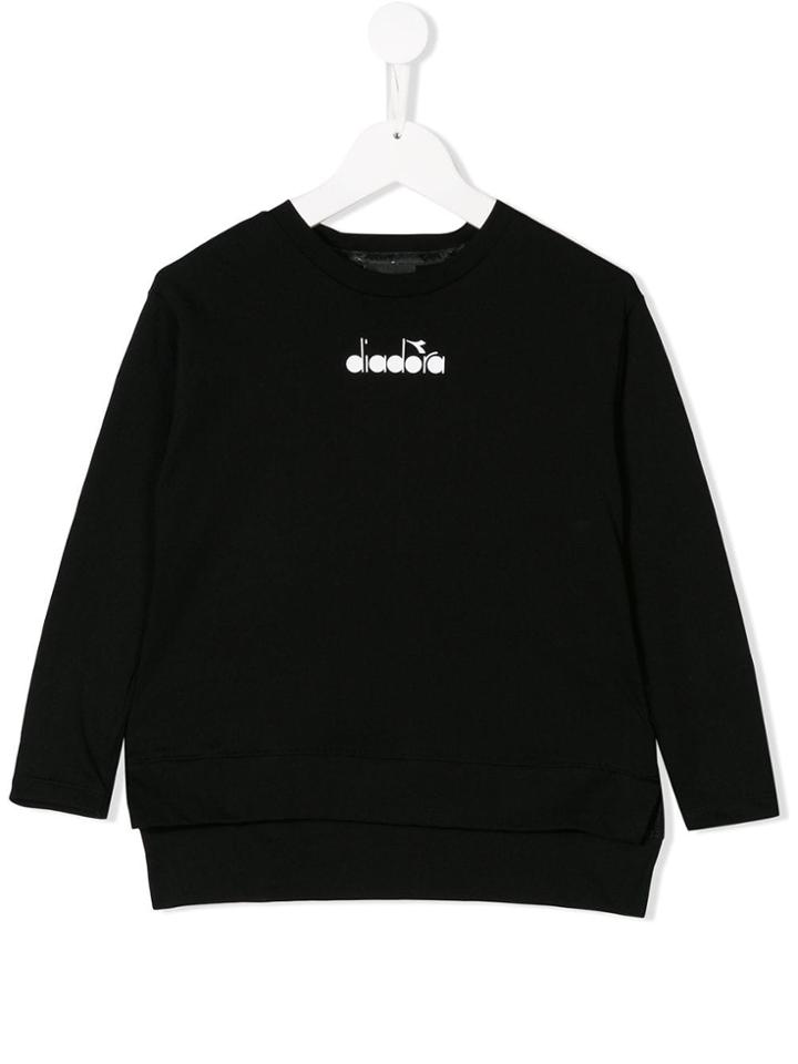 Diadora Junior Printed Logo T-shirt - Black