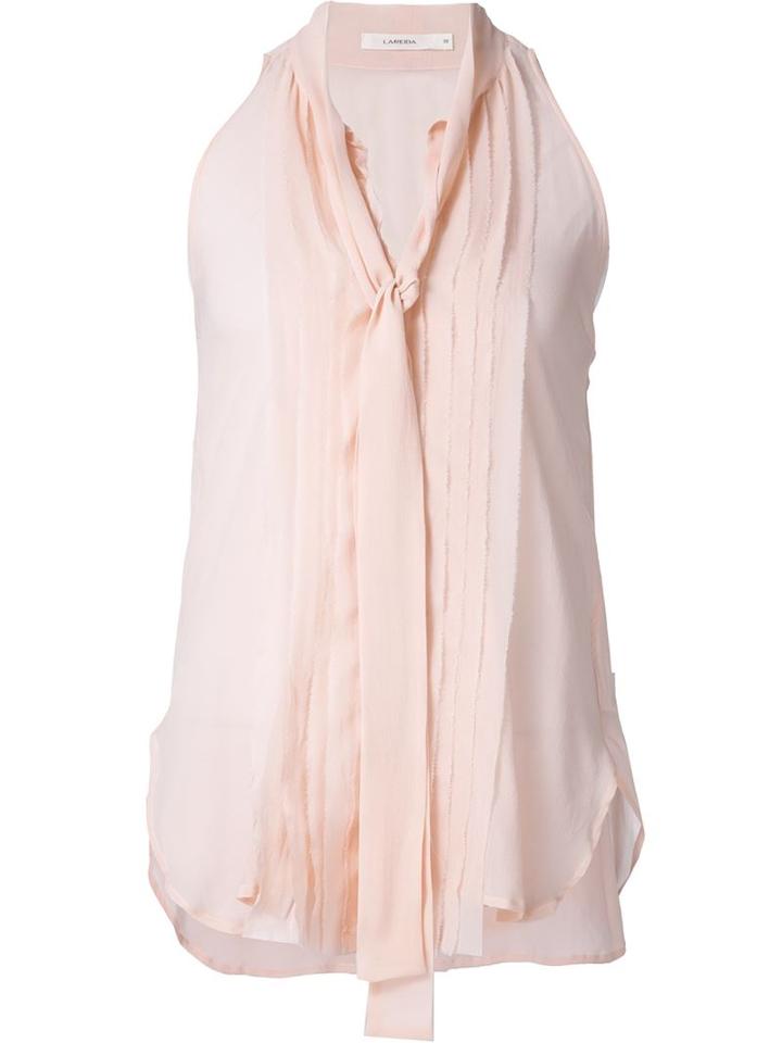 Lareida Front Tie Sleeveless Blouse