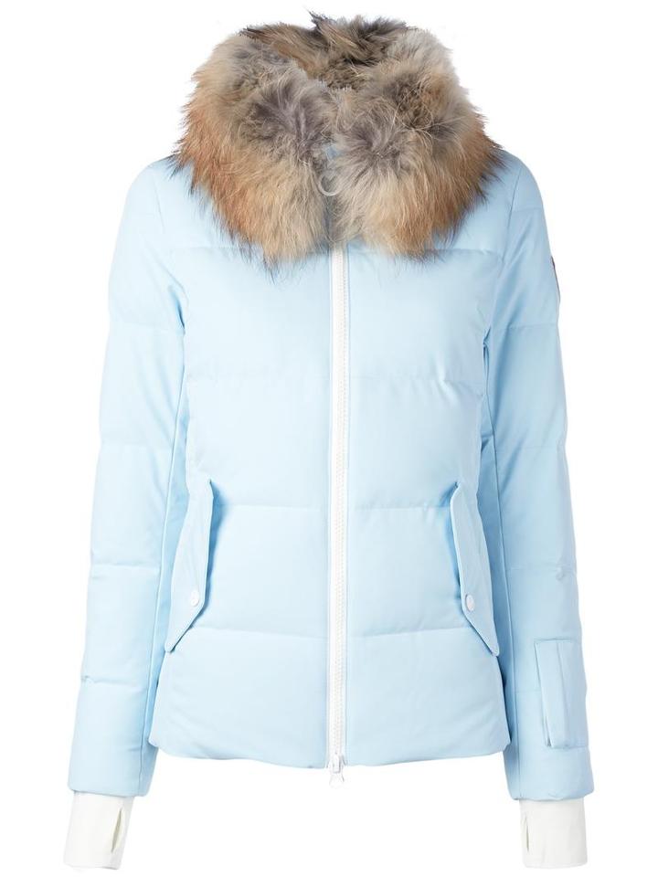 Rossignol 'aura' Padded Jacket, Women's, Size: Large, Blue, Feather Down/polyamide/spandex/elastane/racoon Fur