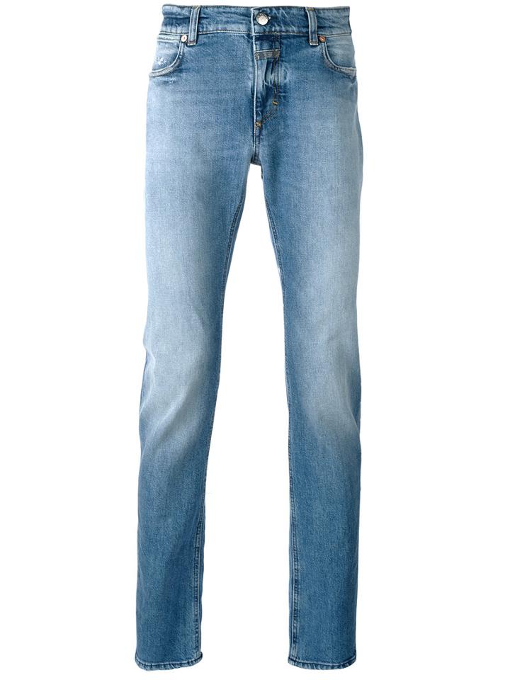 Closed Slim-fit Jeans, Men's, Size: 33, Blue, Cotton/spandex/elastane