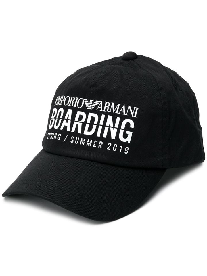 Emporio Armani Boarding Cap - Black