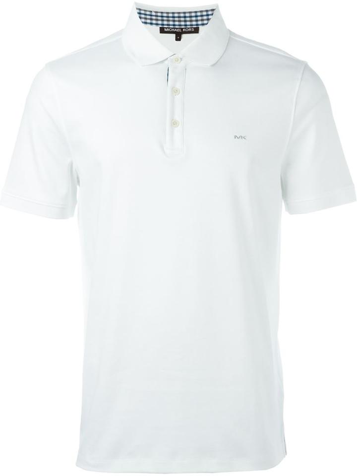 Michael Michael Kors Pattern Trim Polo Shirt