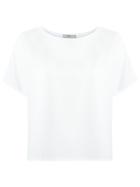 Egrey Short Sleeves Blouse, Women's, Size: 40, White, Viscose