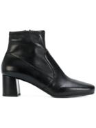 Prada Panelled Ankle Boots - Black