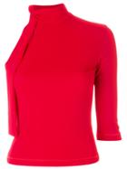 Ssheena Asymmetric Fitted Top - Red