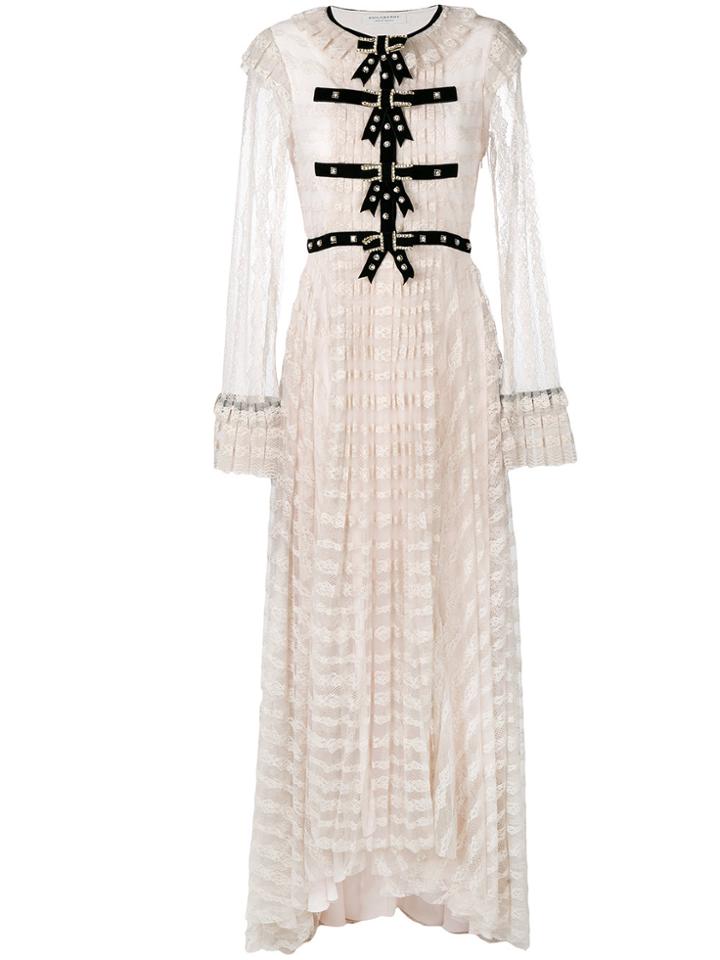 Philosophy Di Lorenzo Serafini Embellished Lace Dress - Pink & Purple