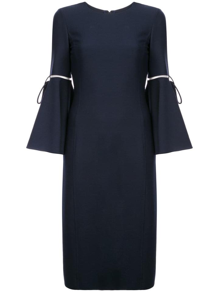 Oscar De La Renta Oscar De La Renta 18fn2092stwnav Navy Wool Or Fine