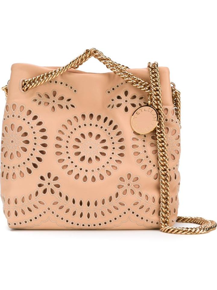Stella Mccartney 'noma' Flower Embroidery Shoulder Bag