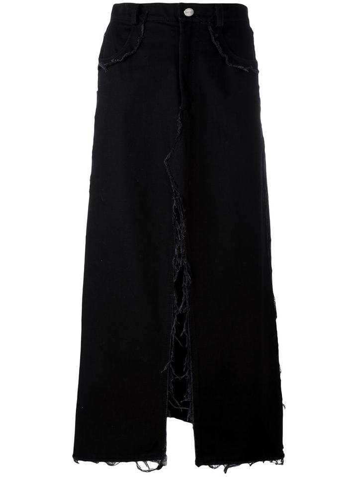 Damir Doma Reese Maxi Skirt, Women's, Size: Medium, Black, Cotton