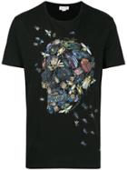 Alexander Mcqueen Beetle Cluster Skull T-shirt - Black