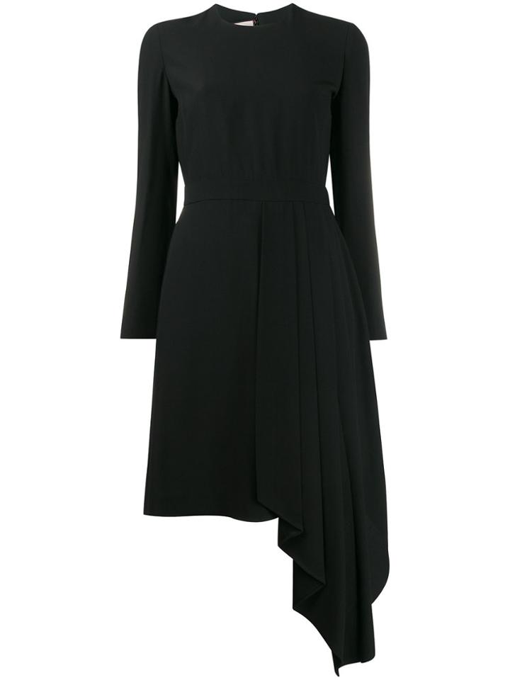 Gucci Draped Detail Asymmetric Dress - Black