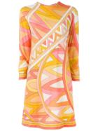 Emilio Pucci Vintage Printed Shift Dress - Yellow & Orange
