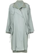 Nehera Layered Mid-length Coat - Green