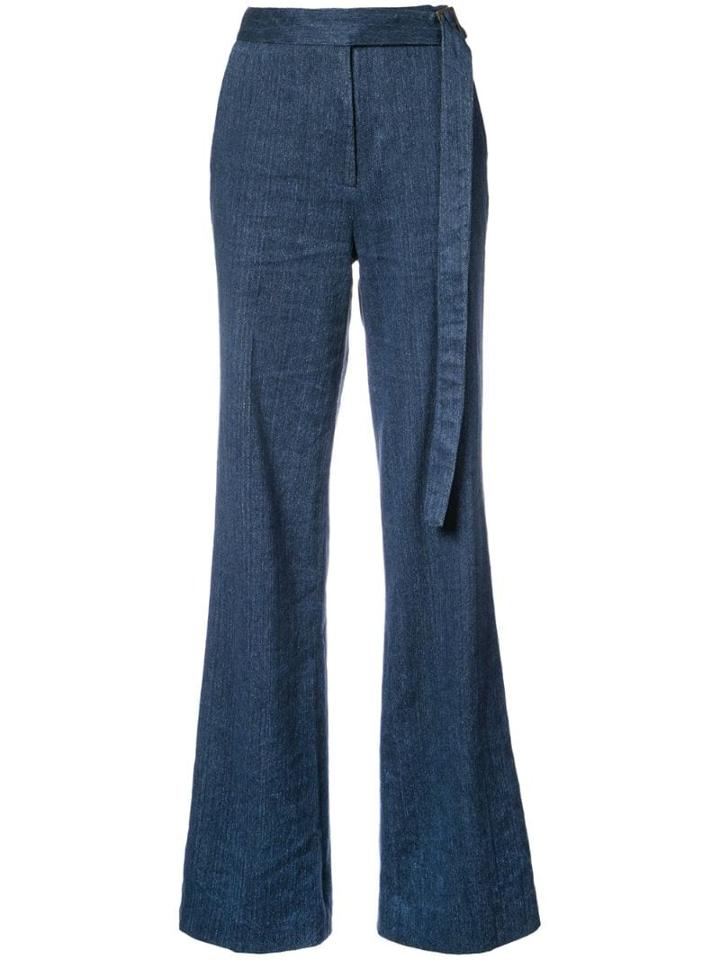 Josie Natori High-waisted Palazzo Pants - Blue