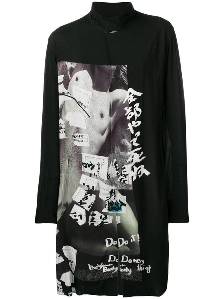 Yohji Yamamoto Oversized E-die Shirt - Black