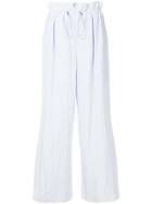 Des Prés Drawstring Waist Trousers - Blue