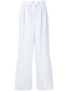 Des Prés Drawstring Waist Trousers - Blue