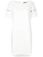 Aula Cut Out Sleeve T-shirt Dress - White