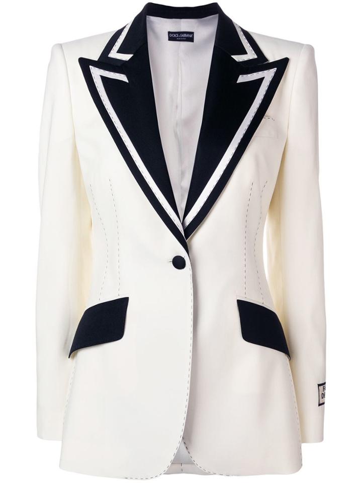 Dolce & Gabbana Oversized Blazer - White