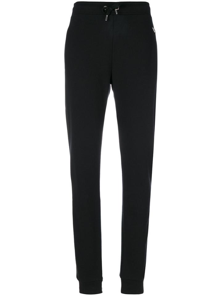Versace Jeans Logo Plaque Track Pants - Black