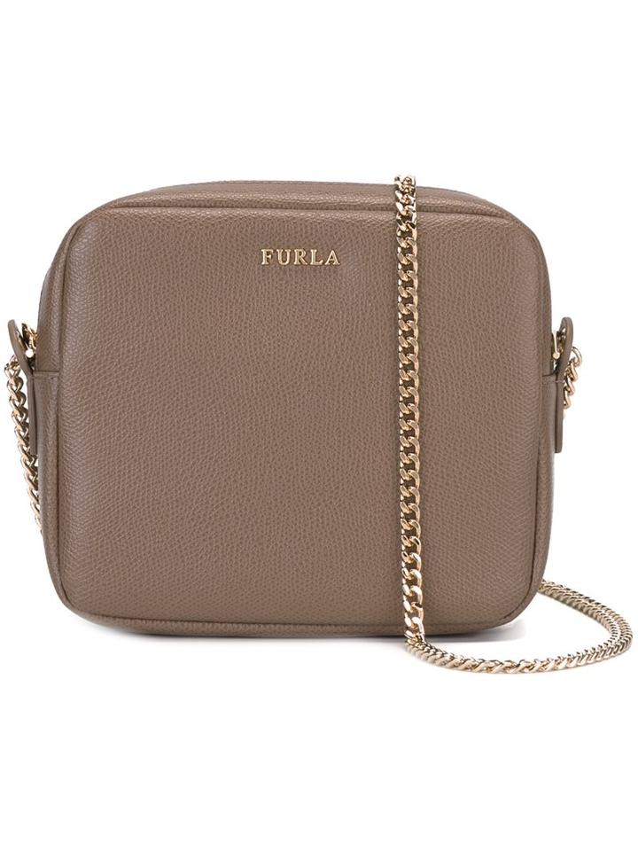 Furla Chain Strap Crossbody Bag, Women's, Brown