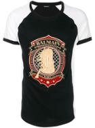 Balmain Shield Print T-shirt - Black