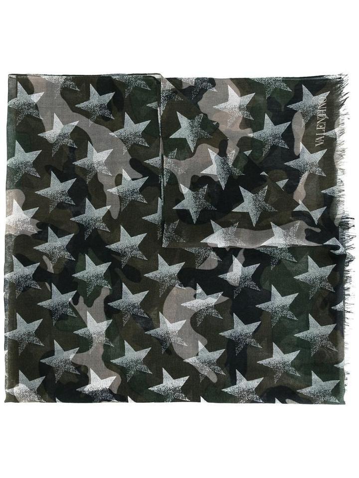 Valentino Valentino Garavani Camustars Scarf, Men's, Cashmere/silk