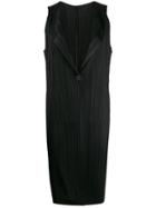 Pleats Please Issey Miyake Crepe Shift Dress - Black