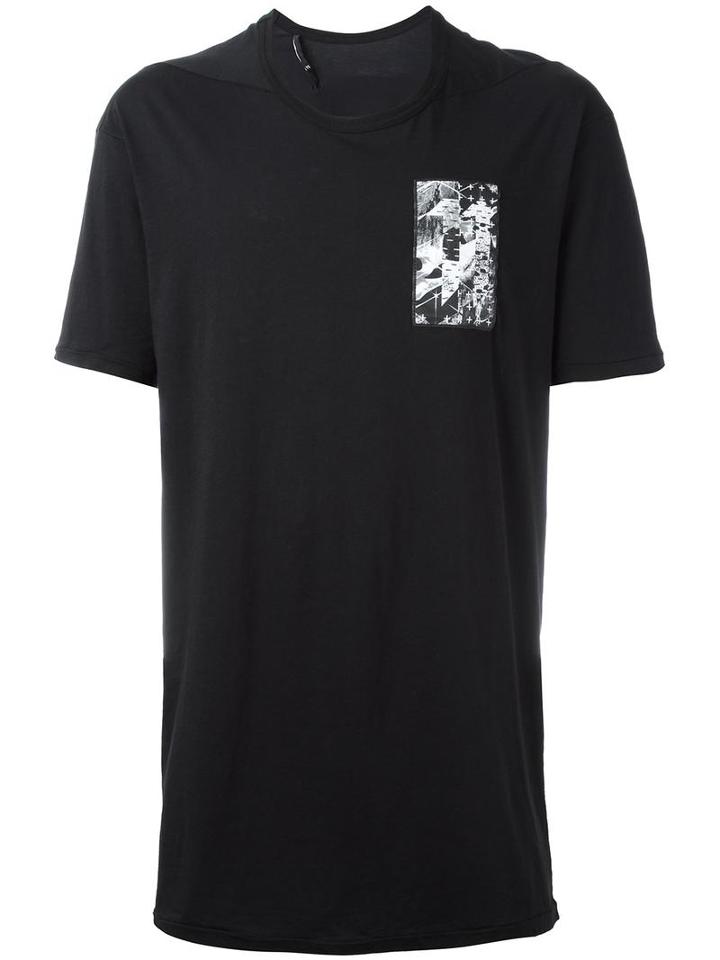 11 By Boris Bidjan Saberi Geometric Print T-shirt, Men's, Size: Xl, Black, Cotton