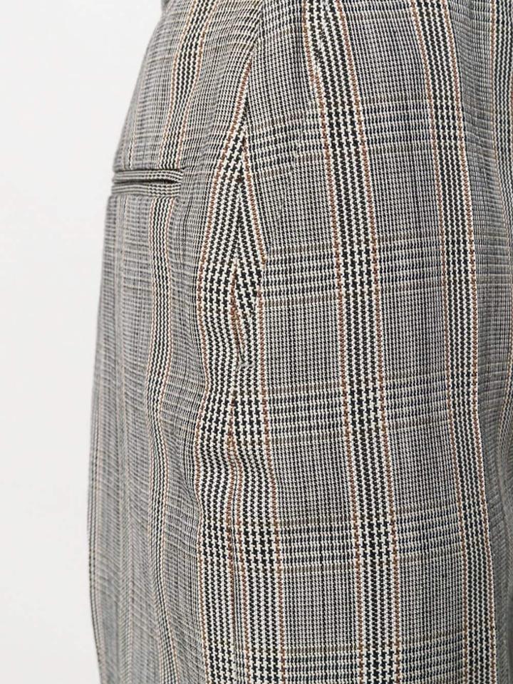 Joseph Haim Houndstooth Check Trousers - Black