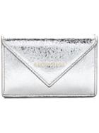 Balenciaga Paper Za Mini Wallet - Metallic