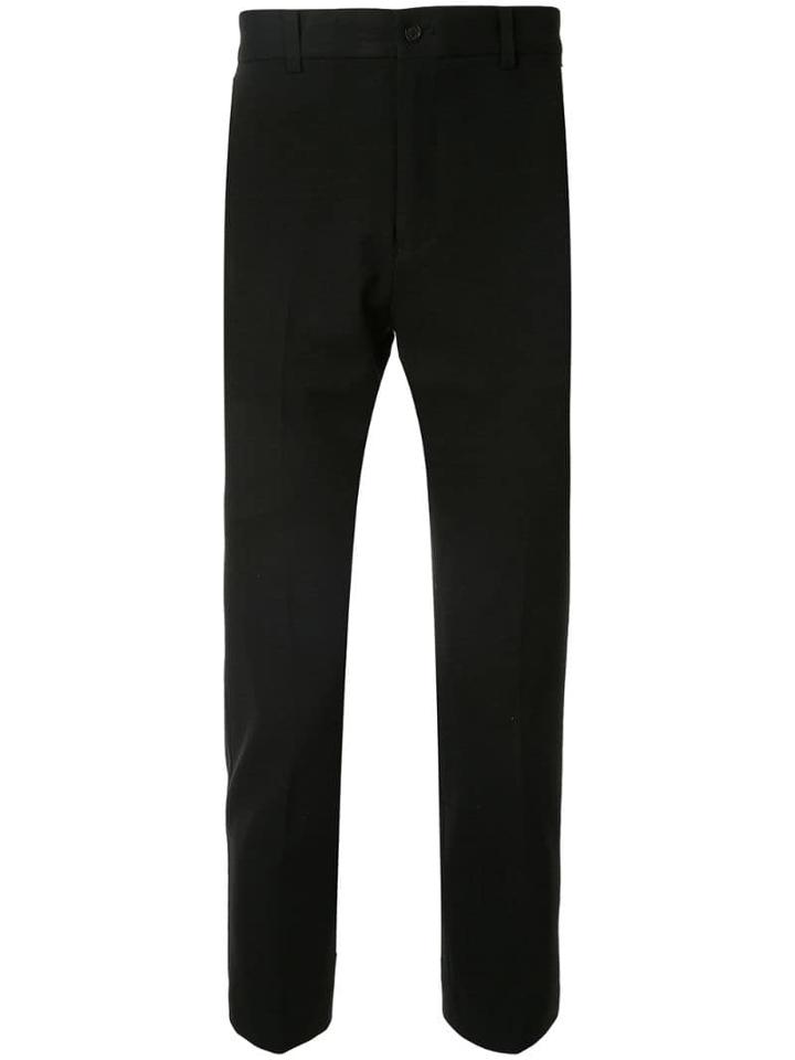 Loveless Cropped Chino Trousers - Black
