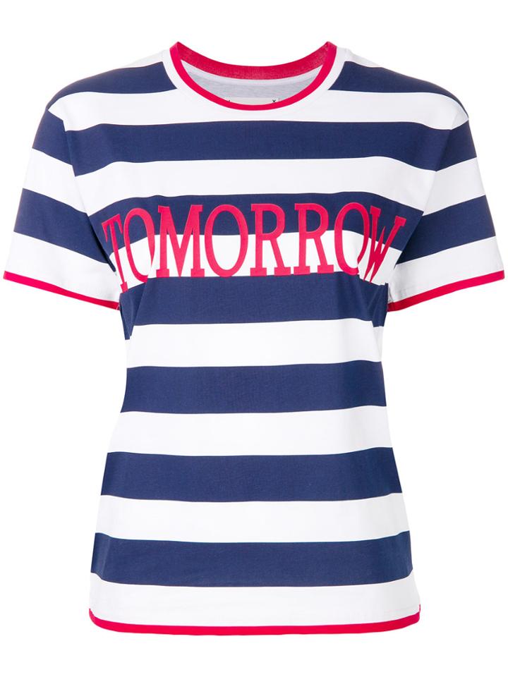 Alberta Ferretti Striped T-shirt - Blue