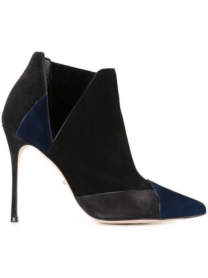 Sergio Rossi Geometric Pattern Ankle Boots