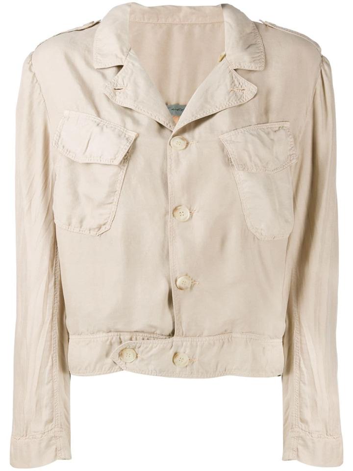 Raquel Allegra Military Jacket - Neutrals