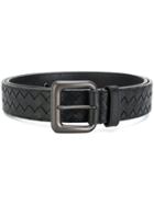 Bottega Veneta Woven Leather Belt - Black