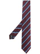 Ermenegildo Zegna Diagonal Striped Tie - Red