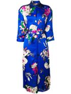 Twin-set Floral Shirt Dress - Blue