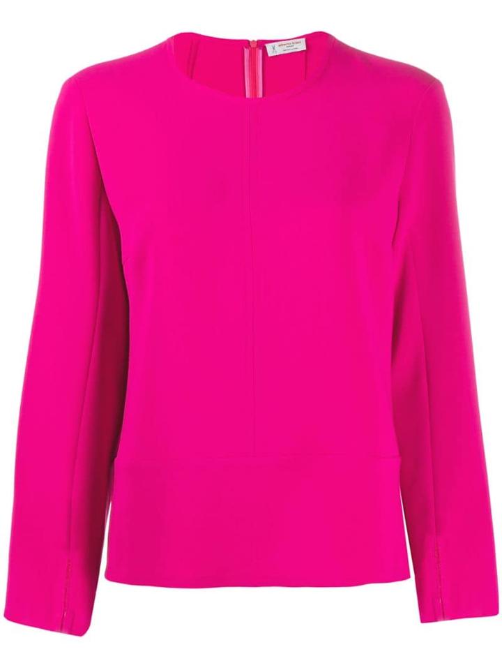 Alberto Biani Slit Cuff Blouse - Pink