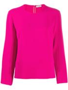 Alberto Biani Slit Cuff Blouse - Pink