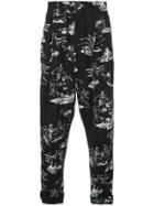 Takahiromiyashita The Soloist Printed Trousers - Black