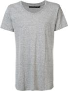 John Elliott 'curve U-neck' T-shirt - Grey