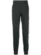 Ea7 Emporio Armani Cuffed Logo Track Pants - Blue