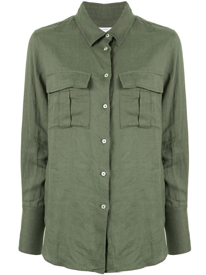 Venroy Chest Pockets Shirt - Green
