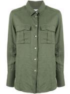 Venroy Chest Pockets Shirt - Green