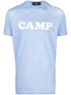 Dsquared2 Camp Print T-shirt - Blue