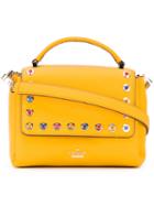 Kate Spade - Studded Shoulder Bag - Women - Leather/metal - One Size, Yellow/orange, Leather/metal